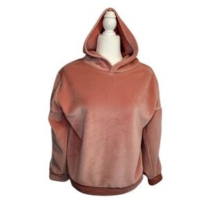 Fleece Women’s Pink Pullover Hoodie Sweatshirt LAN LAN FU SHI Sz 1 Medium/Large